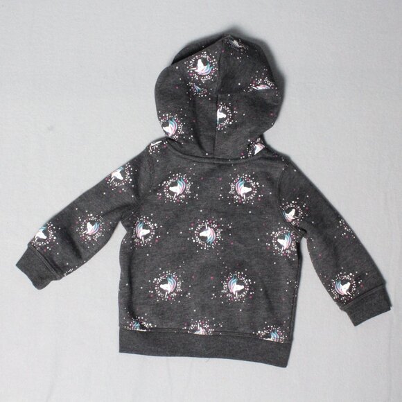 Jumping Beans Unicorn Fleece Hooded Zip Jacket | Size 12M - Picture 3 of 5